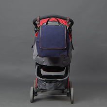 Load image into Gallery viewer, navy canvas diaper bag
