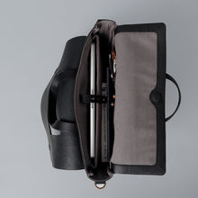 Load image into Gallery viewer, black leather briefcase for doctors
