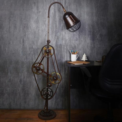 Geary lamp / industrial side table floor lamp for office ,home, restaurants and design studio-Lamp-Claymango.com