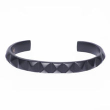 Load image into Gallery viewer, Obelisk Cuff - Graphite Grey - Matte- Medium (Fits from 7 - 7.5 inch), Large (Fits from 7.5 - 8 inch)-Mens Accessories-Claymango.com

