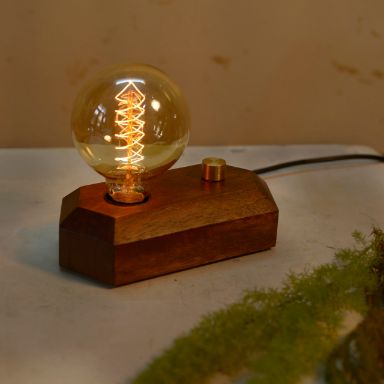 Hexagon lamp with dimmer - DARK-Lamp-Claymango.com