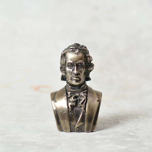 John Tyler 10th U.S. President - vintage miniature model / Paperweight-Antiques-Claymango.com