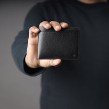 Load image into Gallery viewer, stylish black leather wallet
