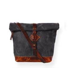 Load image into Gallery viewer, Adventure Roll Top Cross Body (Deep Black) Compact day sling.-Bags-Claymango.com
