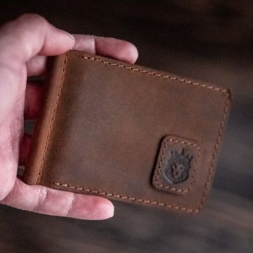 Legacy Money Clipper Wallet (Vintage Brown)-Wallets-Claymango.com