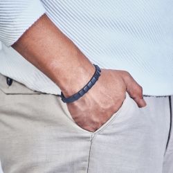 Level Cuff - Graphite Grey - Matte- Medium (Fits from 7 - 7.5 inch), Large (Fits from 7.5 - 8 inch)-Mens Accessories-Claymango.com