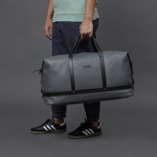 Load image into Gallery viewer, grey leather travel bag for men
