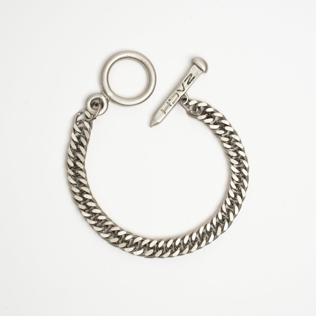 Spiga Chain Bracelet - 8mm - Satin Silver