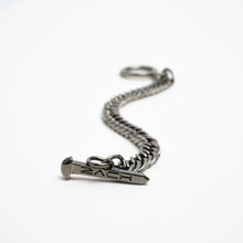 Load image into Gallery viewer, Spiga Chain Bracelet - 8mm - Chrome Noir
