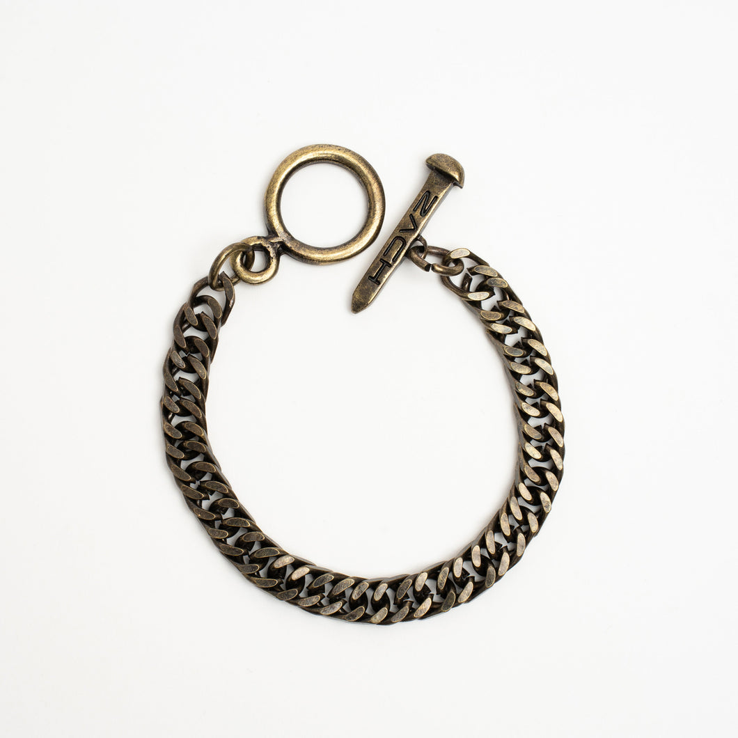 Spiga Chain Bracelet - 8mm - Rustic Gold
