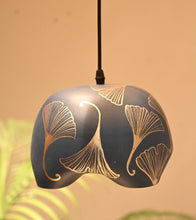 Load image into Gallery viewer, Blue gold hanging pendant lamp
