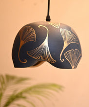 Load image into Gallery viewer, Blue gold hanging pendant lamp
