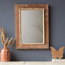 Load image into Gallery viewer, Solid Wood Earthy Rectangle Wall Mirror
