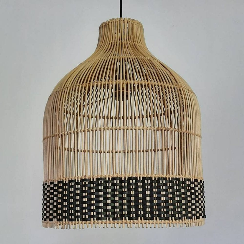 Torchic Cane- Unique handmade Woven Hanging Pendant Light, Natural/Cane Pendant Light for Home restaurants and offices.