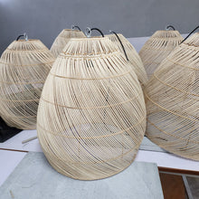 Load image into Gallery viewer, Unique handmade Woven Hanging Pendant Light, Natural/Cane Pendant Light for Home restaurants and offices.
