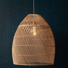 Load image into Gallery viewer, Unique handmade Woven Hanging Pendant Light, Natural/Cane Pendant Light for Home restaurants and offices.
