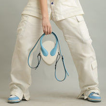 Load image into Gallery viewer, Demigod(White &amp; Blue)- Mini Cross Body bag
