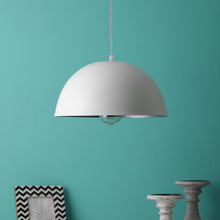 Load image into Gallery viewer, White Metal Single Hanging Light
