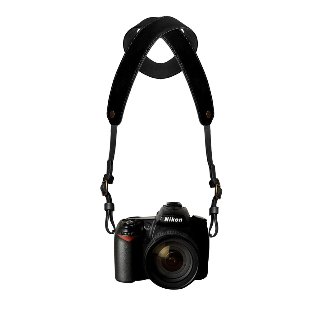 Black Leather Camera strap