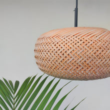 Load image into Gallery viewer, Bamboo Nest - Unique handmade Woven Hanging Pendant Light, Natural/Bamboo Pendant Light for Home restaurants and offices.(Size: 11&quot; * 5.5&quot; )-Lamps-Claymango.com
