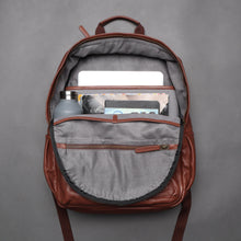Load image into Gallery viewer, Leather backpack for women

