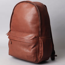 Load image into Gallery viewer, Brown leather mini backpack for womens
