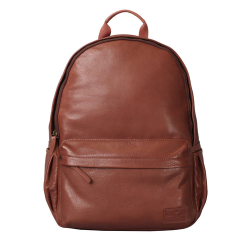 Brown Leather backpack for girls