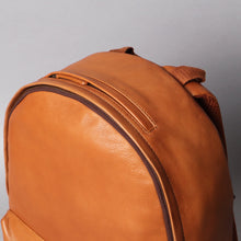 Load image into Gallery viewer, Tan leather backpack for travelling
