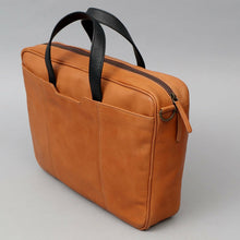 Load image into Gallery viewer, Tan leather briefcase ladies
