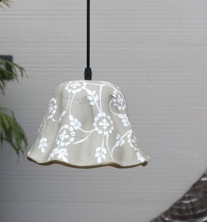Classy white hanging lamp