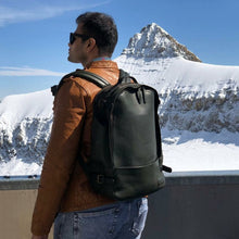 Load image into Gallery viewer, leather backpack for travelling
