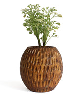 Load image into Gallery viewer, Carved Spherical Planter - Studio Indigene
