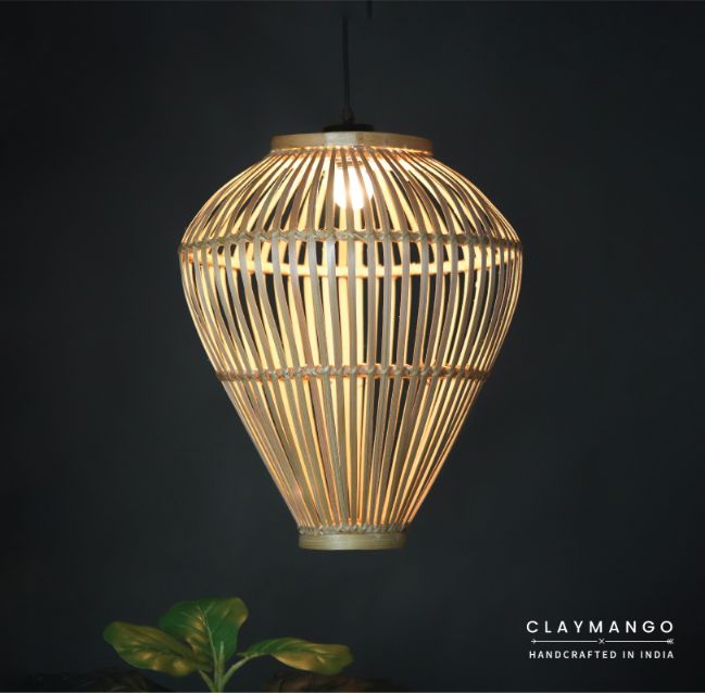 Semi Classic : Unique handmade Bamboo Stick Pendant Light, for Home restaurants and offices.