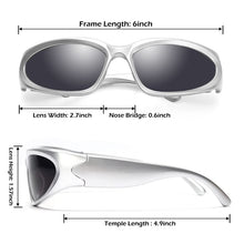 Load image into Gallery viewer, Escape Oval Unisex sunglasses : White with Black Tint
