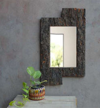 Load image into Gallery viewer, Caravan Tree-Bark Wall Mirror

